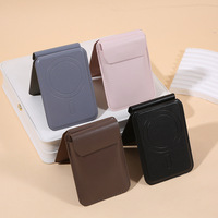 Portefeuille magnétique pour téléphone en cuir PU HMJ, porte-cartes magnétique, pochette à fermeture magnétique pour iPhone, Samsung, Google Pixel, OEM, ODM, emballage personnalisé, logo