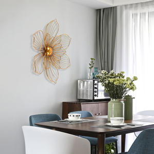 Offre Spéciale Hôtel Forgé Or Fleur Ensemble En Métal Cadre Décoration de La <span class=keywords><strong>Maison</strong></span> Accessoires - Product Image 4