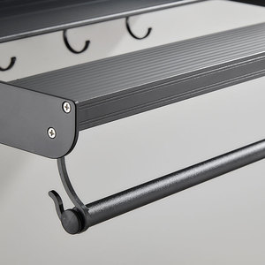 Space Aluminum <b>Microwave</b> Oven Rack <b>Wall</b> Mounted Kitchen Storage <b>Bracket</b> Rectangle Eco-Friendly - Product Image 4