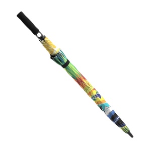 Premium Double Canopy Pongee Straight Golf <b>Umbrella</b> 130cm Diameter Glass Fiber Ribs Windproof Ventilation Heavy Duty UV - Product Image 3