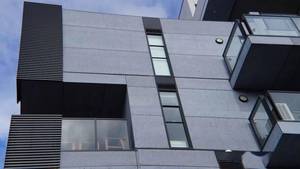 Panneau de <span class=keywords><strong>ciment</strong></span> renforcé de fibres Panneau de revêtement de façade Revêtement mural externe - Product Image 2