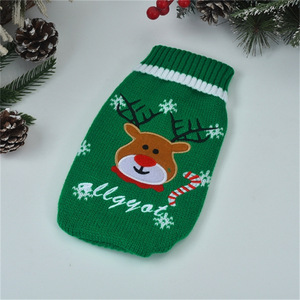 Hot Bán Giáng Sinh Pet Cat Dog Áo Len Quần Áo Thêu Bông Tuyết Ấm Con Chó Mùa Đông Đan Quần Áo - Product Image 6