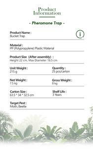 Hot bán nhựa Pheromone lure xô bẫy cho cà chua leafminer Moth tuta absoluta Pest Nam Mỹ Hot Bán nam - Product Image 2