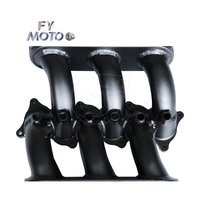Collecteur d'admission en aluminium billette noir pour GT-R 2008+ 3.8L V6 GTR R35 VR38DETT VR38 3.8 TWIN TURBO