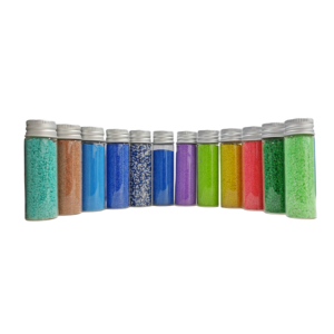 <span class=keywords><strong>Lot</strong></span> de 5 pièces bricolage coloré sable peinture Art perles jouets éducatifs créatifs pour enfants brouillard blanc <span class=keywords><strong>bougie</strong></span> matériel - Product Image 4