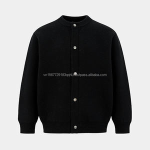 Suéter de punto grueso con cuello para hombre, estilo nuevo primavera-otoño 2026, cárdigan de punto de botonadura sencilla, abrigo de moda de marca con sentido de la elegancia avanzado. - Product Image 1