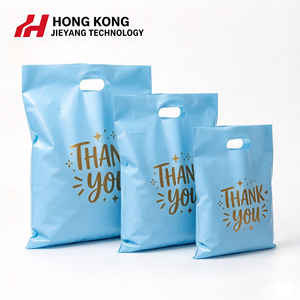 Sacs en plastique personnalisés en gros avec poignée découpée, directement de l'usine, sacs réutilisables en HDPE/LDPE/LLDPE, faible MOQ, vente chaude en stock - Product Image 1