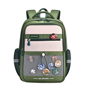 Sesame Baby <b>Backpack</b> 18 In <b>Large</b> <b>Capacity</b> Cartoon Design For Elementary School Students Daily Use - Product Image 5