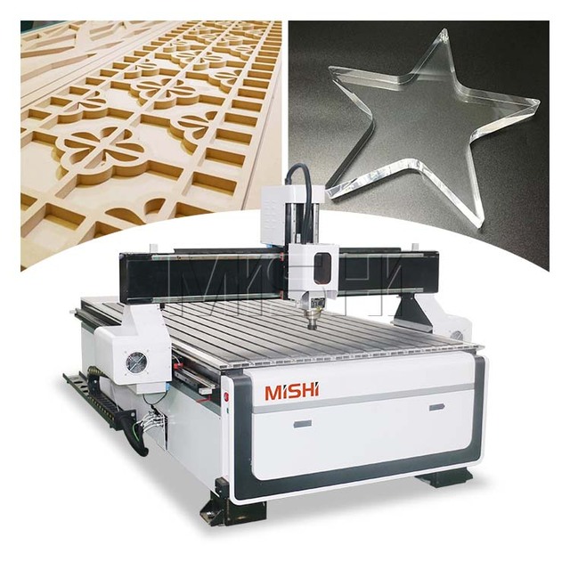 MISHI 1325 Cnc Router 3 Axis T-slot Table Woodworking Machine for Cabinets Door Making Cnc Router