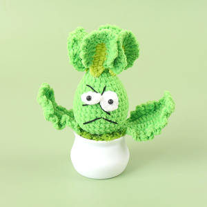 Macetas Creativas Hechas a Mano, Flores Artificiales Tejidas a Crochet, Flores de Lana, Adornos Terminados para Pequeños Regalos y Decoración del Hogar - Product Image 3