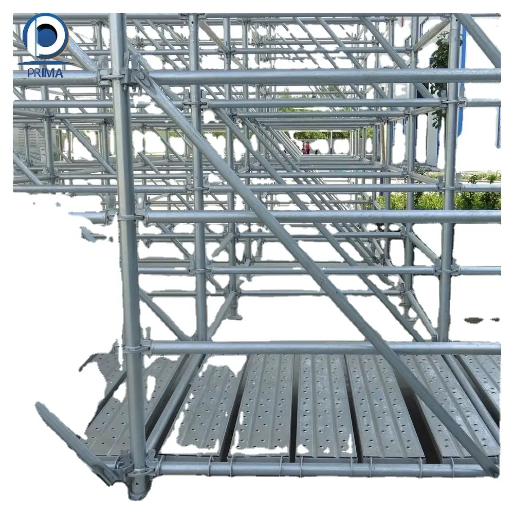 프리마 Foshan 공장 높은 거푸집 모듈러 시스템 미래 정원 건축 공사의 원형 외관 비계