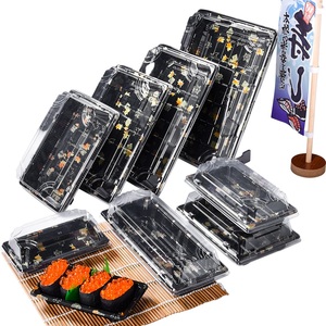 Disposable high quality Eco-Friendly Sushi platter gift set box packaging luxury Sushi Bento Box To go
