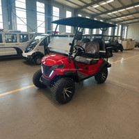 Voiturette de golf électrique fermée neuve 2026, 4 places avec climatisation, batterie lithium 60V pour parcours de golf
