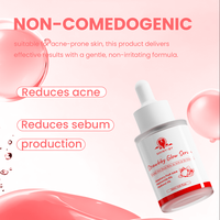 Sérum Visage Nettoyant en Profondeur aux Fruits de Fraise Naturels, Hydratant, Traitant l'Acné et Contrôlant le Sébum, Marque Privée, Faible MOQ
