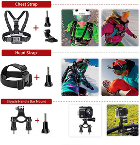 Kit de <span class=keywords><strong>Accesorios</strong></span> para Cámara de Acción 64 en 1, Correa Universal para la Cabeza, Soporte de Pecho, Palo Selfie, Estuche para GoPro, DJI Osmo, <span class=keywords><strong>Insta360</strong></span> - Product Image 5