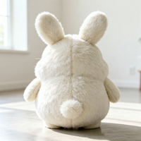 Peluche Lapin Nuageux en Peluche Ultra Douce, Lapin Rembourré Personnalisable OEM/ODM, Animal en Peluche pour Cadeau Enfant, Vente en Gros