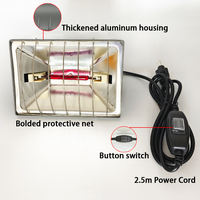 Fabriqué en Chine, vente en gros, lampe chauffante étanche 250w 175w, ampoules chauffantes pour volailles, animaux et bétail