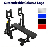 Banc plat pliable multifonctionnel en métal, équipement de fitness professionnel commercial, banc d'entraînement portable réglable haut de gamme