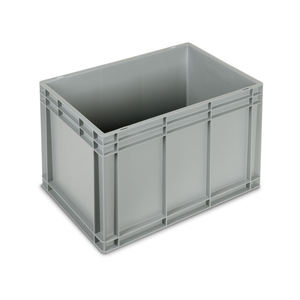 Fami Euro Box Caja de plástico de 600x400x423mm con asas cerradas y fondo liso - Product Image 1