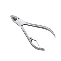 Coupe-cuticules professionnel en acier inoxydable, ouverture de mâchoire de 15 mm, lame tranchante, conception durable, pour ongles épais, forme plate