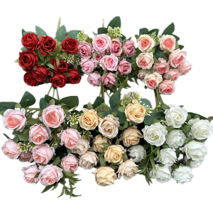 LUYI - Mayoristas de Flores Artificiales para Centros de Mesa, Decoraciones para Bodas, Ramo de Flores de Peonía y Rosa de <span class=keywords><strong>10</strong></span> Cabezas, Flores Decorativas - Product Image 1