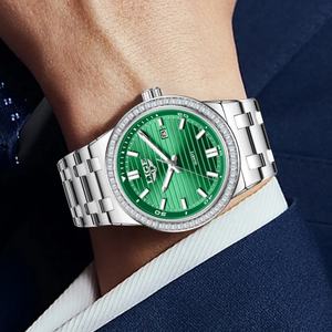 Reloj de Hombre de Aleación y Cristal con Logotipo Personalizado, Resistente al Agua, de Cuarzo, Luminoso, con Fecha, Estilo Ejecutivo, Gran Venta - Product Image 6