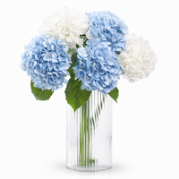Bunga Hydrangea Artificial Joho Small Real Touch Premium Mewah Elegan untuk Pernikahan, Pesta, Gala, Kustom, Pesanan Khusus, Pedagang