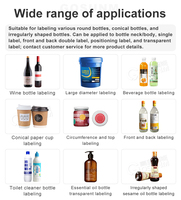Máquina Etiquetadora Automática de Posicionamiento Vertical GOSUNM para Botellas Redondas de Vino Tinto, Frascos Cosméticos y Tazas, con Codificador