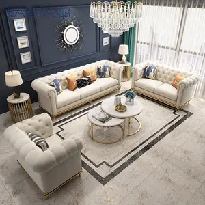 Personalizzabile design living room casa in acciaio inox materiale di alta-qualità non-fragile divano