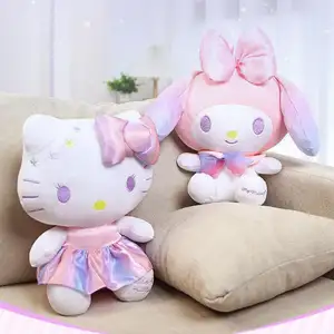 Alta Qualidade 2024 Nova Moda Bonito Personagem de desenho animado de anime popular Brinquedo Melodia Hello Cat Kitty Bonecos de pelúcia