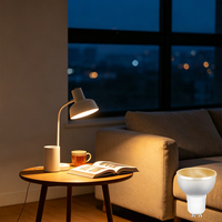 Ampoule intelligente RVB GU10 LED contrôlée par application à intensité variable 5W pour l'éclairage décoratif intérieur de la chambre à coucher à la maison