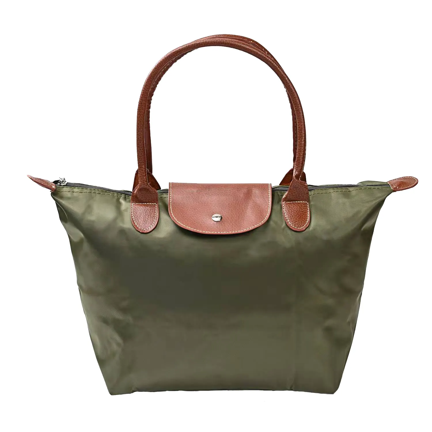 2022 New Arrival PU Leather Fabric Bag Women Hand carry Folding Beach Shopping Durable Bag Goes Well With All Clothing
