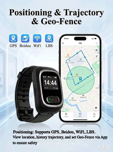 Localizzatore GPS Impermeabile per Anziani con Allarme SOS, Rilevamento Cadute, Geo-Fence, Monitoraggio Cardiaco e 4G - Orologio di Localizzazione per Anziani - Product Image 2