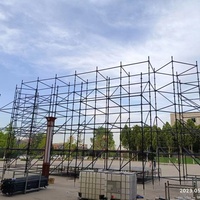 Torre de Andamio Layher Negra para Electroforesis, Tamaño Personalizado para Colgar Altavoces Line Array