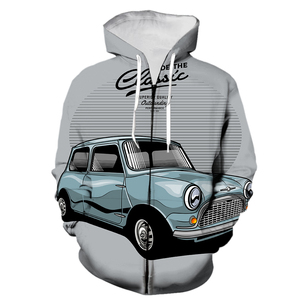 Cartone animato Vintage Car <span class=keywords><strong>felpa</strong></span> con cappuccio da uomo top Teens felpe con stampa 3D Unisex Harajuku Hip Hop con cappuccio giacche Streetwear - Product Image 6