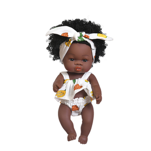 Muñecas Africanas Nuevas, Lindas Muñecas Negras de Silicona y Vinilo Suave, Juguete para Niños, Muñeca Reborn de 14 Pulgadas/35 cm para Niña, Gran Venta - Product Image 2