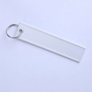 Blank Embroidery Keychain Custom Double Sided Tag Keychain with LOGO - Product Image 3