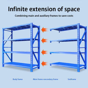 Garage Entrepôt Rack Boulons réglables Rangement Stacking Racks Palette <span class=keywords><strong>Acier</strong></span> Métal Rayonnage Étagères Unité - Product Image 5