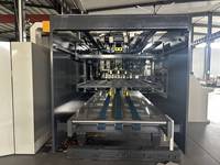 3/4 kleuren drukwerk kartonnen doos flexodruk vouwen stansen vouwen lijmen productielijn pizza fruitdoos productielijn