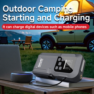 Máy Nén Khí Máy Bơm Không Khí Xe <span class=keywords><strong>Tire</strong></span> Inflator Xe Khởi Động Khẩn Cấp Nhảy Khởi Động 12V - Product Image 3