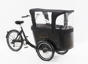2025 nouveau Tricycle électrique à chargement frontal à 3 roues Transport Tricycle adulte avec caisse en bois vélo électrique <span class=keywords><strong>remorque</strong></span> de cargaison - Product Image 3