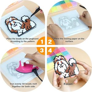 Jouets éducatifs DIY en gros, perles <span class=keywords><strong>Hama</strong></span> Perler en forme de <span class=keywords><strong>dinosaure</strong></span> personnalisées, 5 mm, perles <span class=keywords><strong>Hama</strong></span> écologiques - Product Image 6