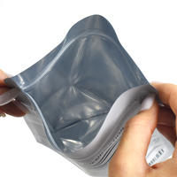Sachet personnalisé imprimé pour poudre de supplément protéiné 250g, mat, refermable avec fermeture éclair et encoche de déchirement, OEM