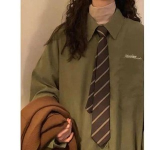 <span class=keywords><strong>Cravate</strong></span> au design vintage pour femme Motif polyester tissé <span class=keywords><strong>en</strong></span> <span class=keywords><strong>grenadine</strong></span> bordeaux à rayures 3 plis pour l'obtention du diplôme - Product Image 4