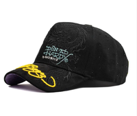 Ed X Sad Boyz Baseball Cap Geborduurd Schedel Hart Design Punk Sportief Straat Verstelbaar Unisex Single Breasted Buckle Gorras Hoed