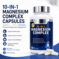OEM/ODM Capsules de complexe de magnésium 10-en-1, 120 capsules, complément alimentaire en marque privée