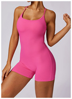 Mono Deportivo de Una Pieza sin Mangas para Mujer, Estilo Veraniego, Holgado, Sexy, Largo, Personalizado OEM ODM, Marca Propia