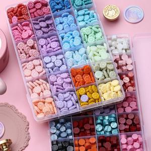 Juego de cera mágica para sellar, kit completo de herramientas con perlas de cera y cabezales de sellos para regalo, boda, bricolaje, fabricación de velas - Product Image 2