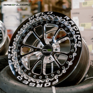 Jantes de course légères forgées noires GREENLOOP 15x8J 15x4 20x10J en aluminium Beadlock Drag 5x4.5 7.9 avec déport de 100mm - Product Image 5