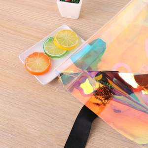Custom Transparent PVC Shopping <b>Bag</b> Holographic Pvc <b>Tote</b> <b>Bag</b> - Product Image 6